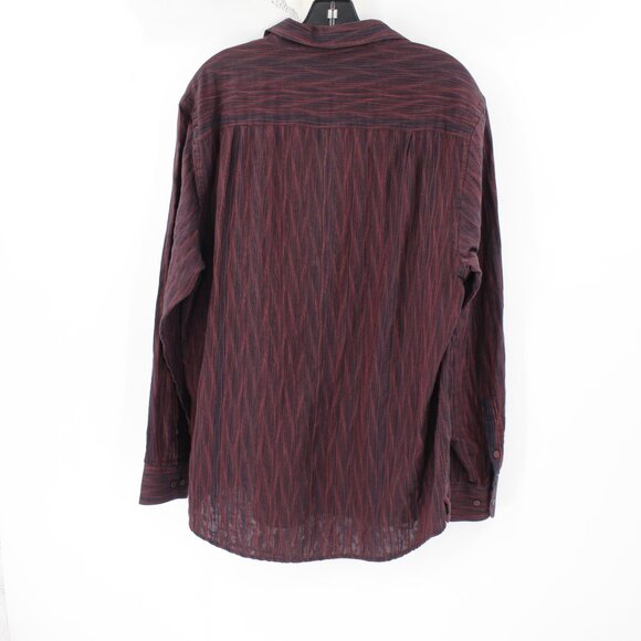 Vintage Jhane barnes shirt men's large long sleeve button up geometric cotton - Picture 7 of 11